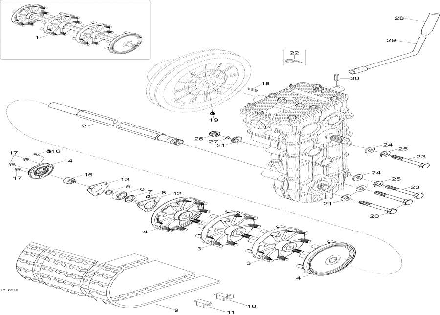 Snowmobiles Lynx  - Drive System - Drive System