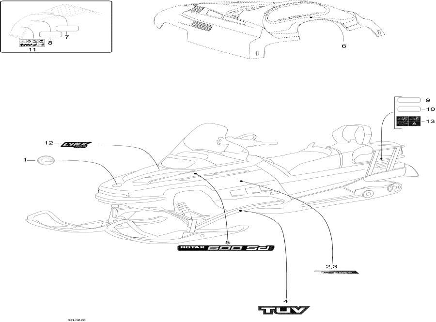 Snowmobiles Lynx  -  / Decals
