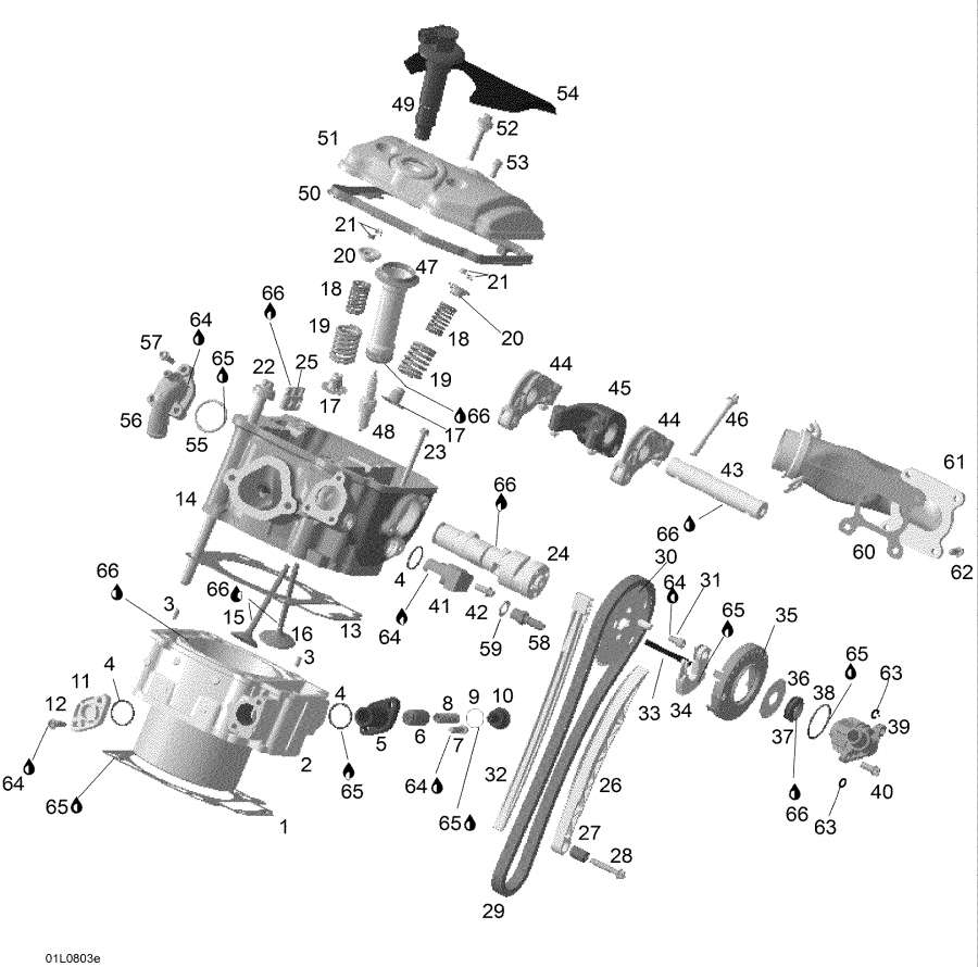  Lynx  - Cylinder Head Rear /    Rear