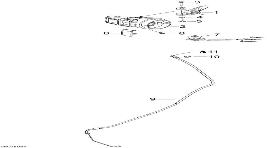 Snowmobiles Lynx  -  Handle  ,Throttle Handle And Housing