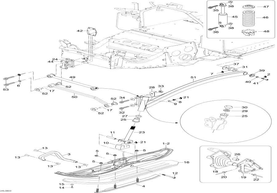 Snowmobiles Lynx  - Front Suspension And Ski -    