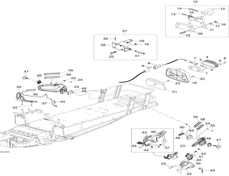 Snowmobiles lynx  - Rack