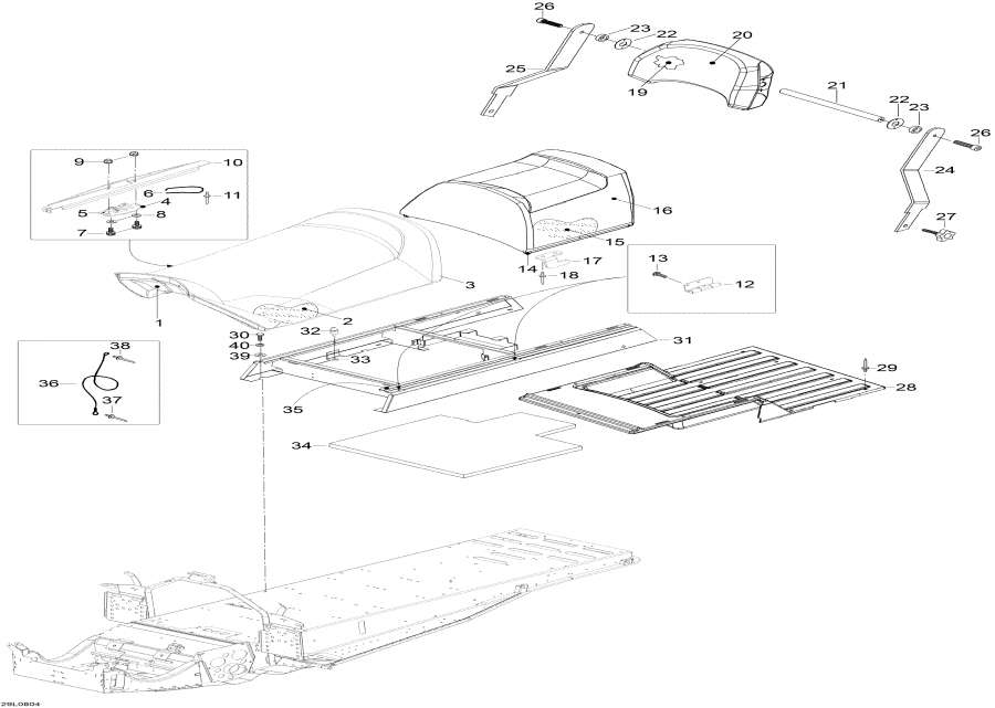 Snowmobile   - Seat