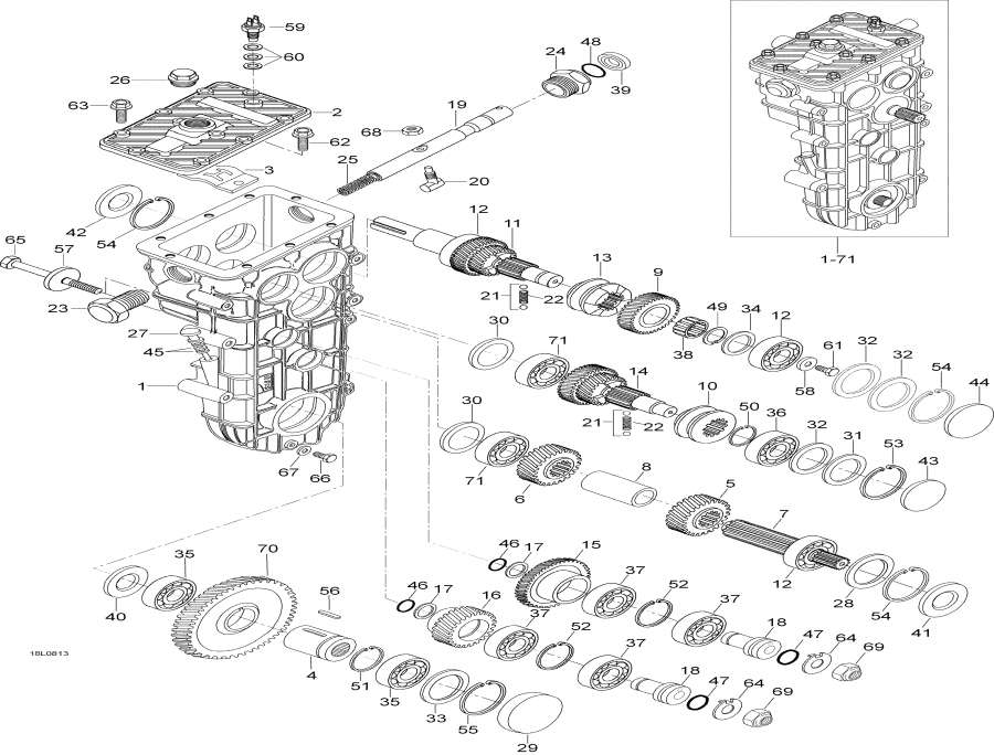 Snow mobile lynx  -  - Transmission