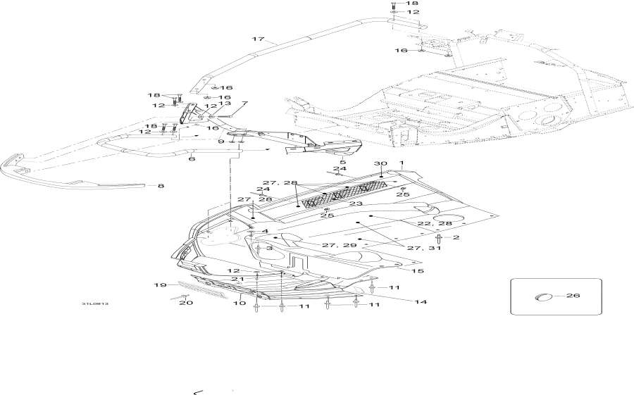 Snowmobile   -   / Bottom Pan