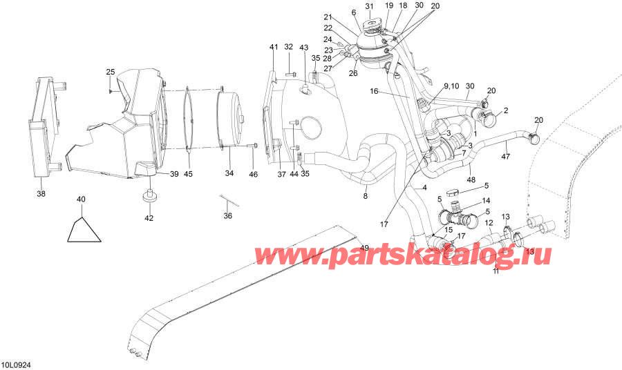 Snowmobile lynx  - Cooling System -  System