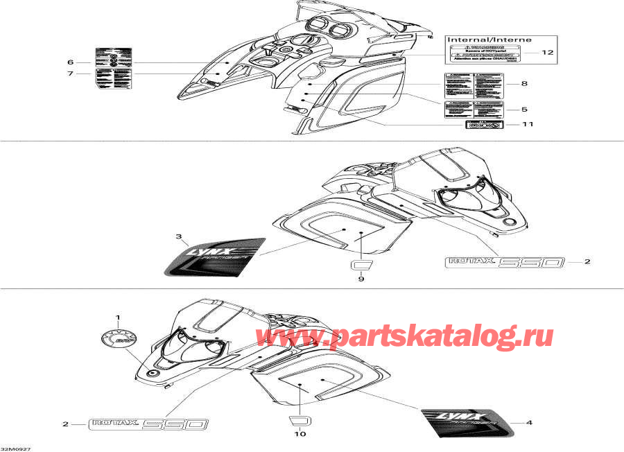 Snowmobiles Lynx  - Decals - ��������