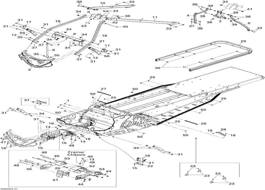 Snowmobiles lynx  - Frame And Components /   Components