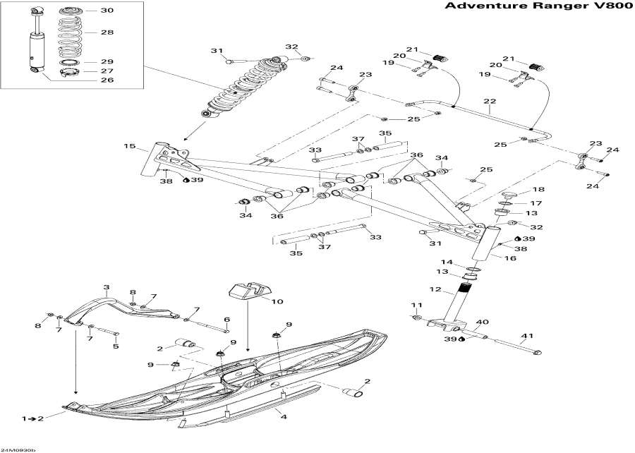 Snowmobiles   -     Ranger - Front Suspension And Ski Ranger