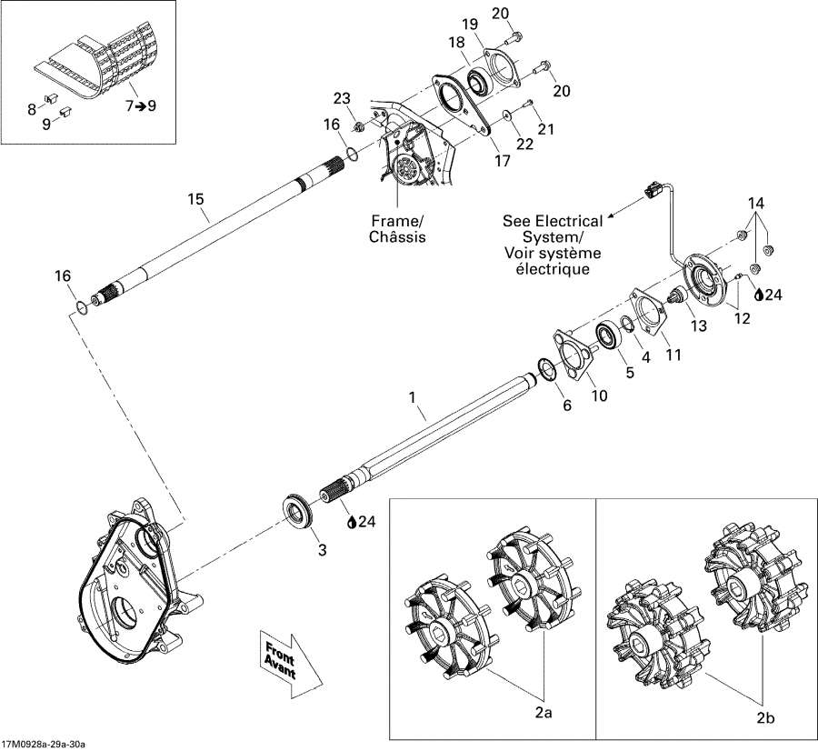 Snowmobile lynx  - Drive System 1 - Drive System 1
