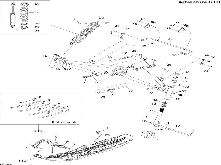 Snowmobiles Lynx  - Front Suspension And Ski Std