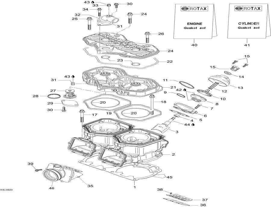 Snowmobiles lynx  - Cylinder