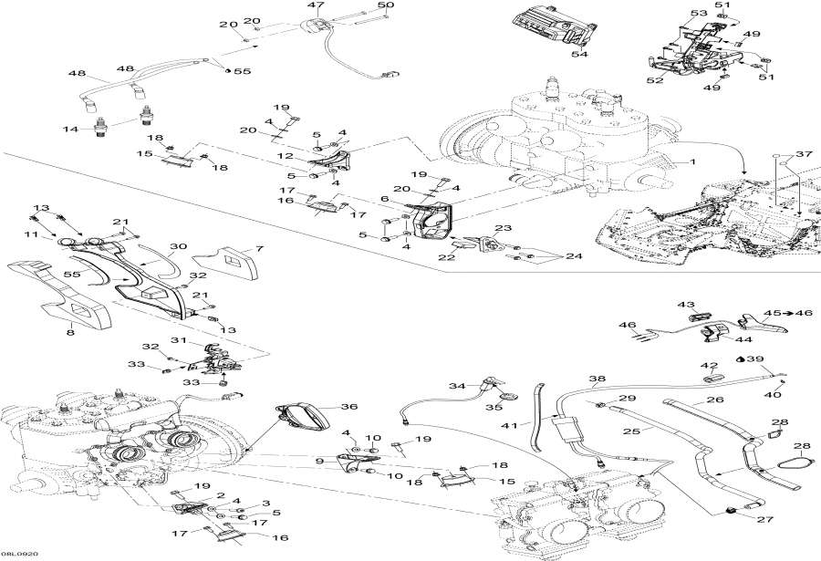 Snowmobiles Lynx  - Engine And Engine Support /    Sport