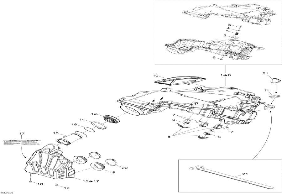 Snowmobile lynx  - Air Intake System / Air   System