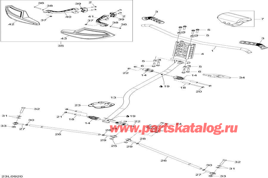 Snowmobile   -   System - Steering System