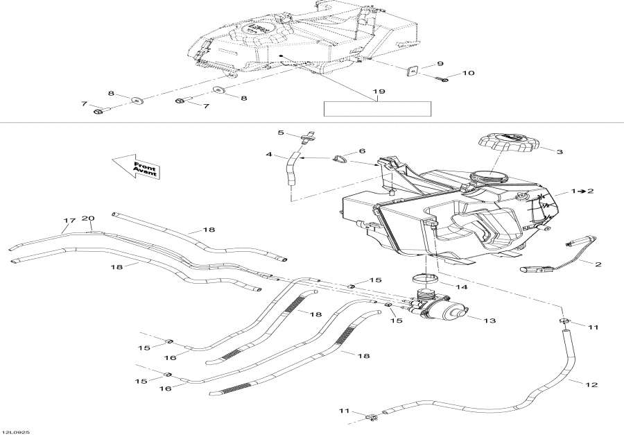 Snowmobiles lynx  - Oil System,Oil System