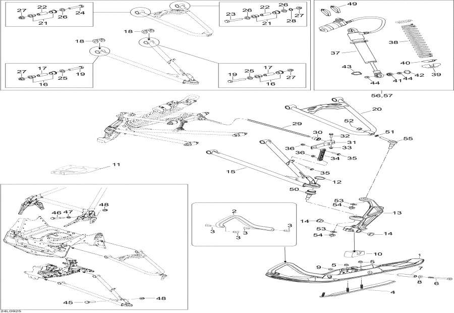 Snowmobiles Lynx  -     - Front Suspension And Ski