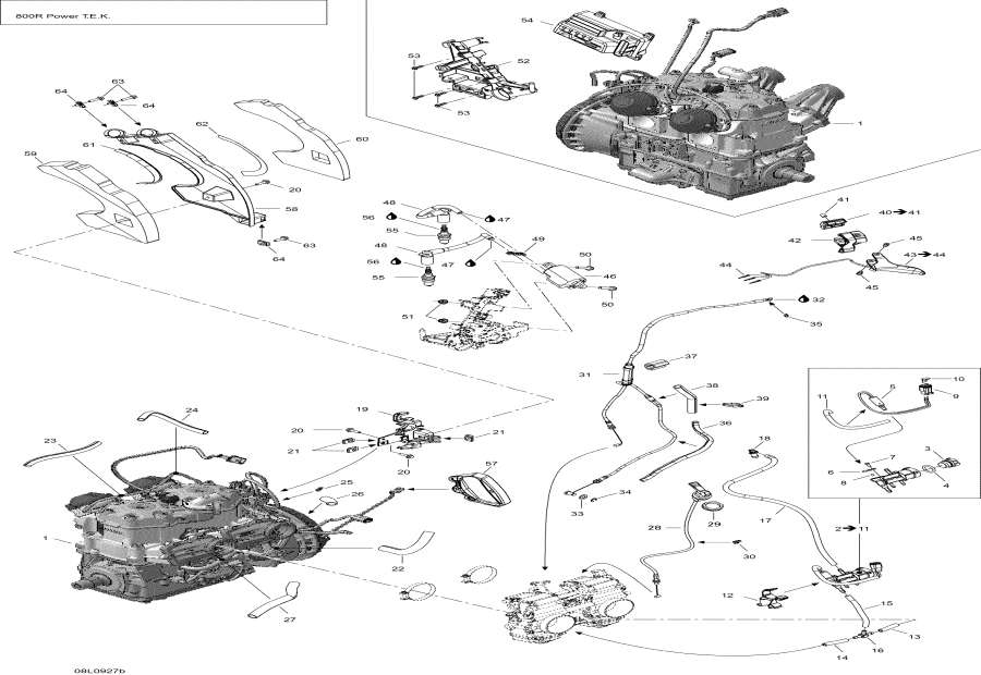 Snowmobiles Lynx  -    Sport - Engine And Engine Support
