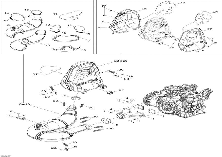 ��������� �����  - ��������� ������� / Exhaust System