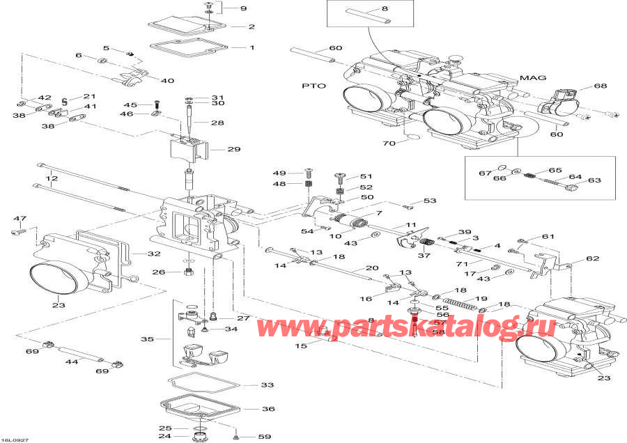 Snowmobile lynx  - Throttle Body