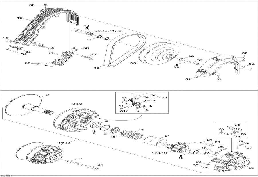 Snowmobiles lynx  - Drive System / Drive System