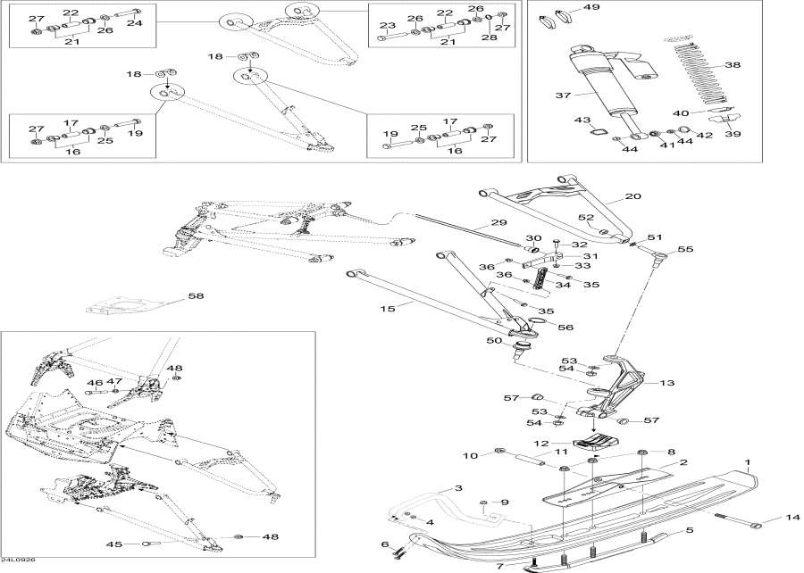  Lynx  - Front Suspension And Ski,   