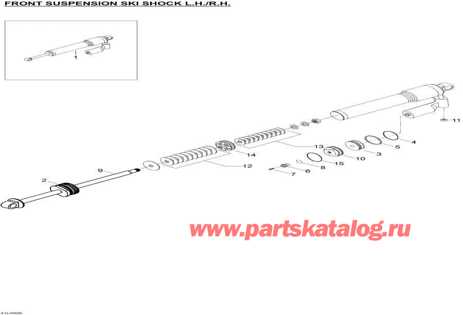  Lynx  - Take Apart Shock Ski / Take Apart Shock Ski
