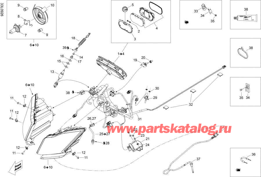Snow mobile lynx  - ��������� ���������� - Electrical Accessories