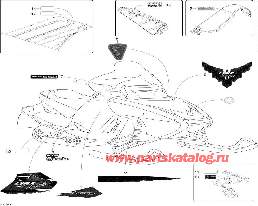 Snowmobiles Lynx  -  - Decals