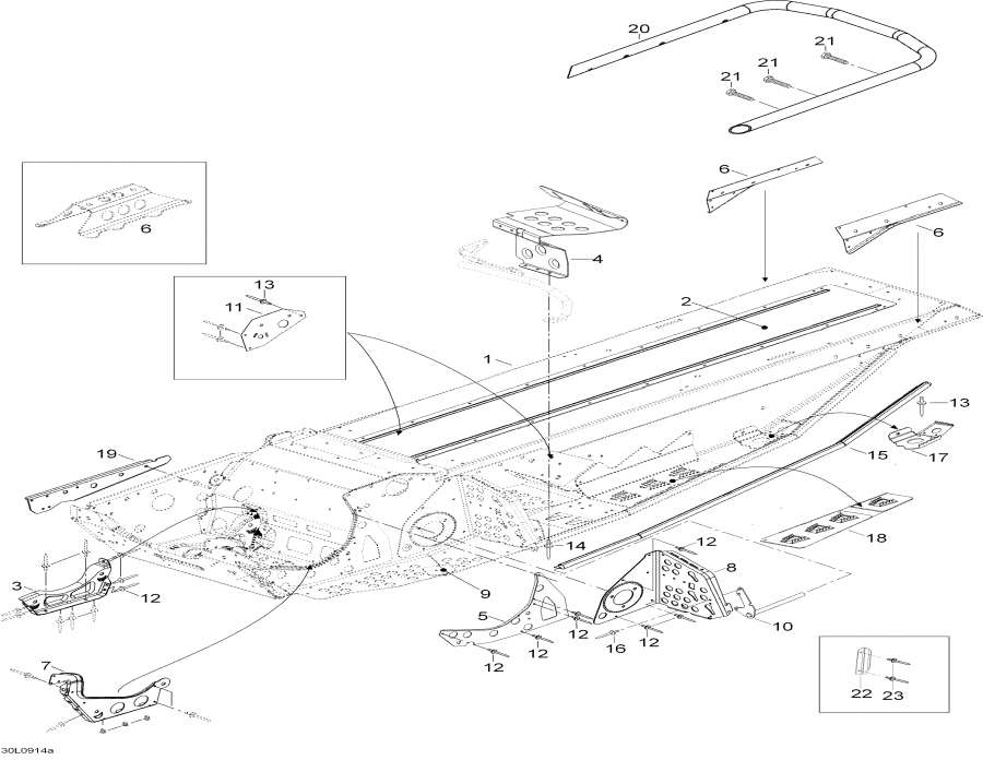 Snow mobile lynx  - Frame - 