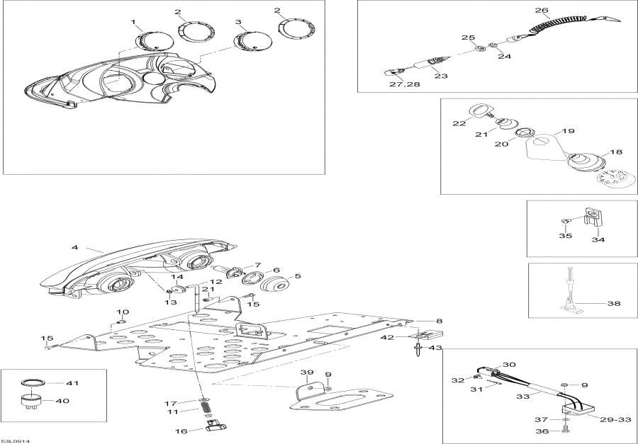 Snowmobile lynx  - Electrical System