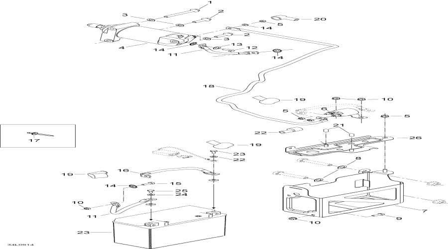 Snow mobile Lynx  -  System / Electrical System