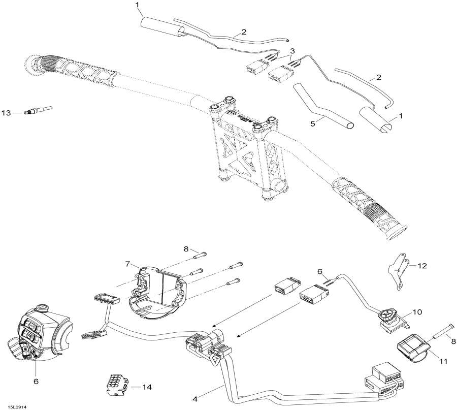 Snow mobile   -     / Steering Harness
