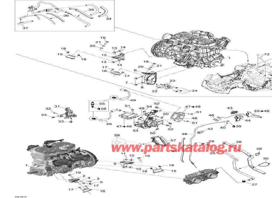 Snowmobiles Lynx  -    Sport / Engine And Engine Support