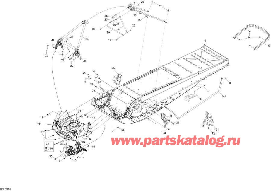 Snow mobile lynx  - Frame - ����