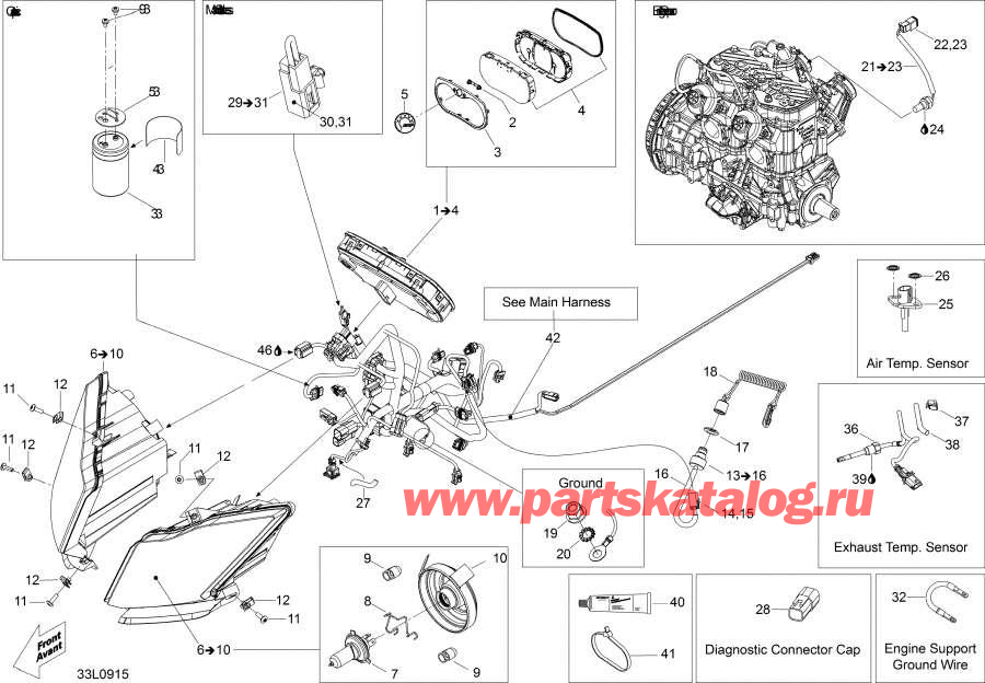 Snow mobile   -  System - Electrical System
