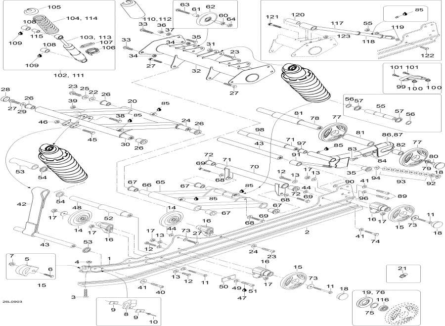 Snowmobiles Lynx  - Rear Suspension - ������ ��������