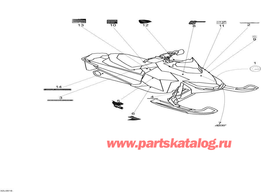 Snowmobile Lynx  - Decals