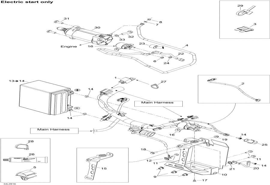 Snowmobiles Lynx  - Electrical System, System