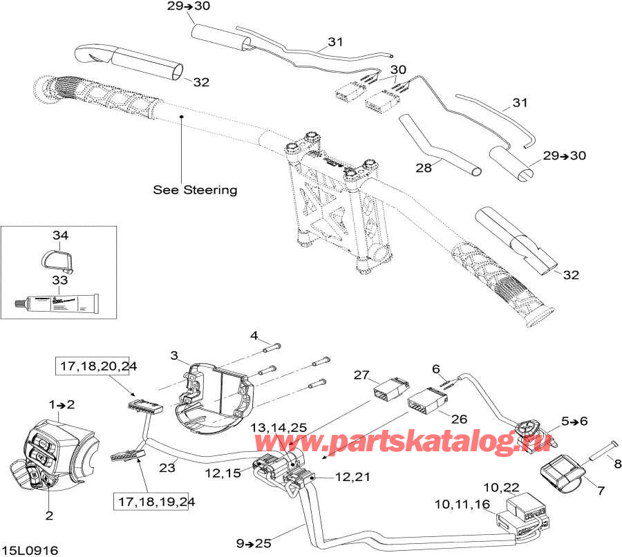  Lynx  - Steering Wiring Harness -   Wi  