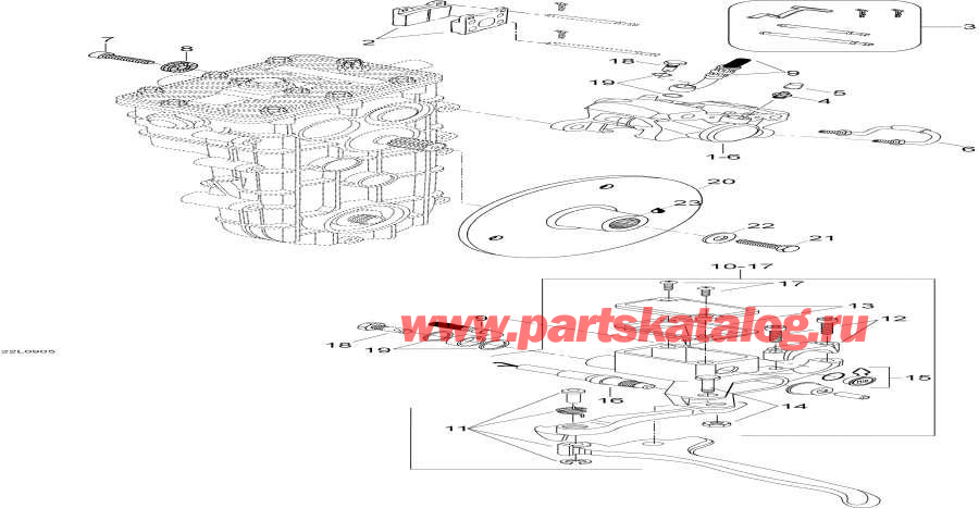 Snowmobile lynx  - Brake - 