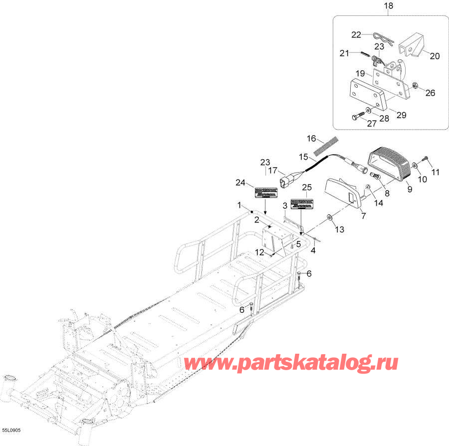 Snowmobiles lynx  - Rack / Rack