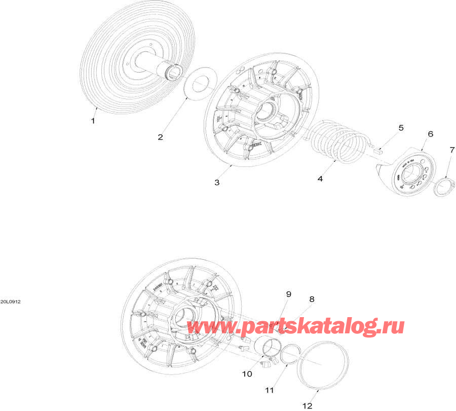 Snowmobiles lynx  - Driven Pulley