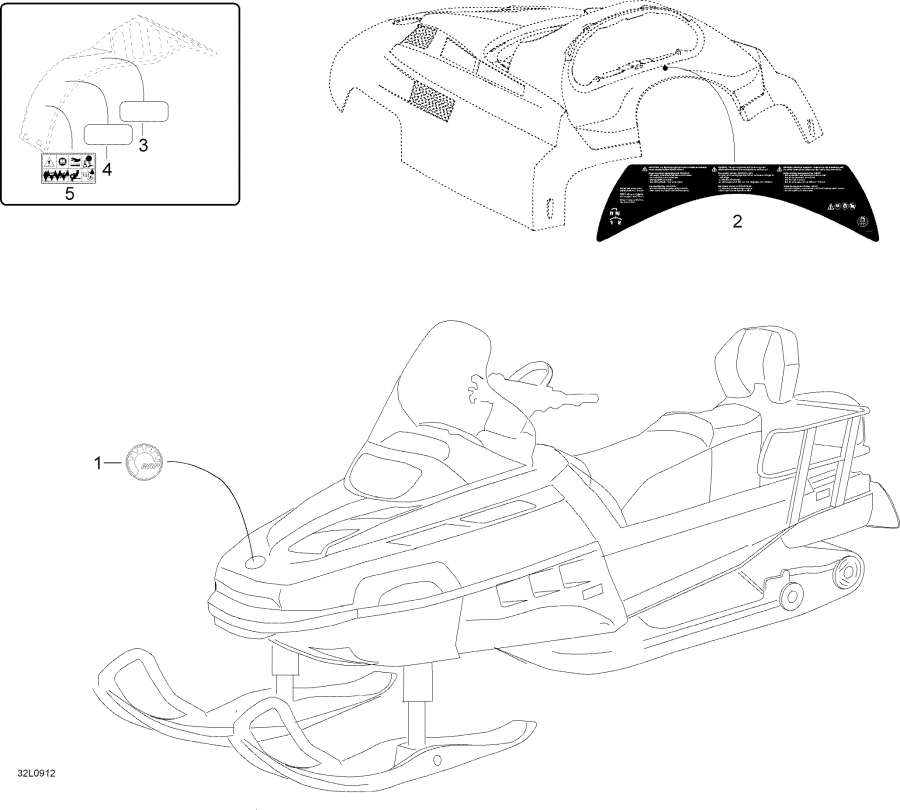 Snow mobile   -  - Decals