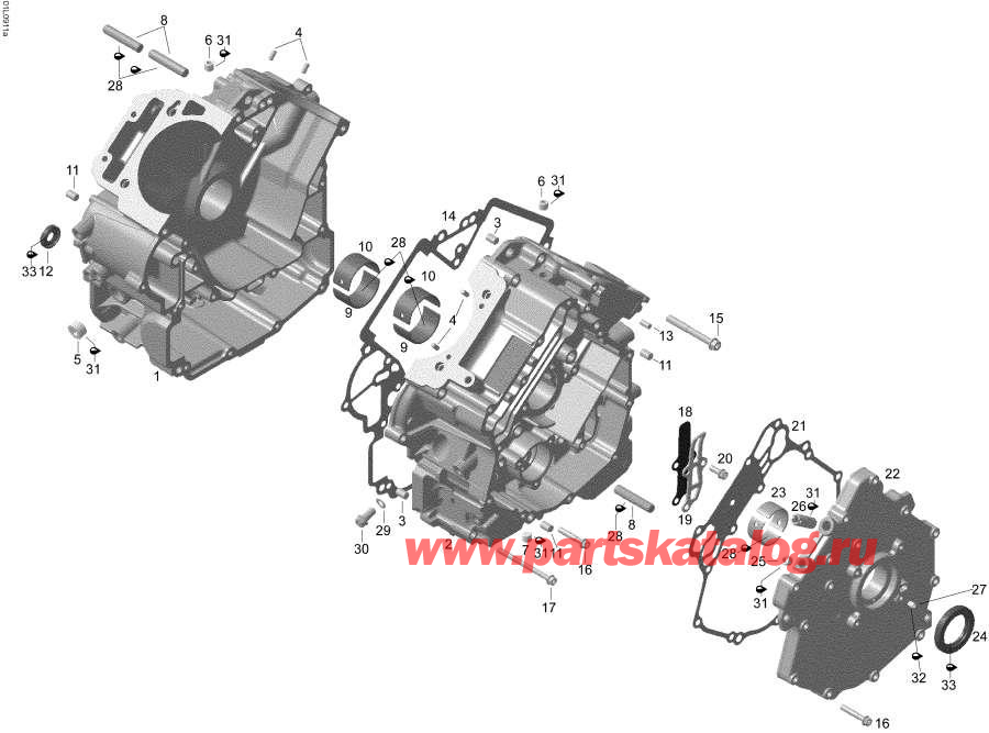 Snowmobiles lynx  - Crankcase