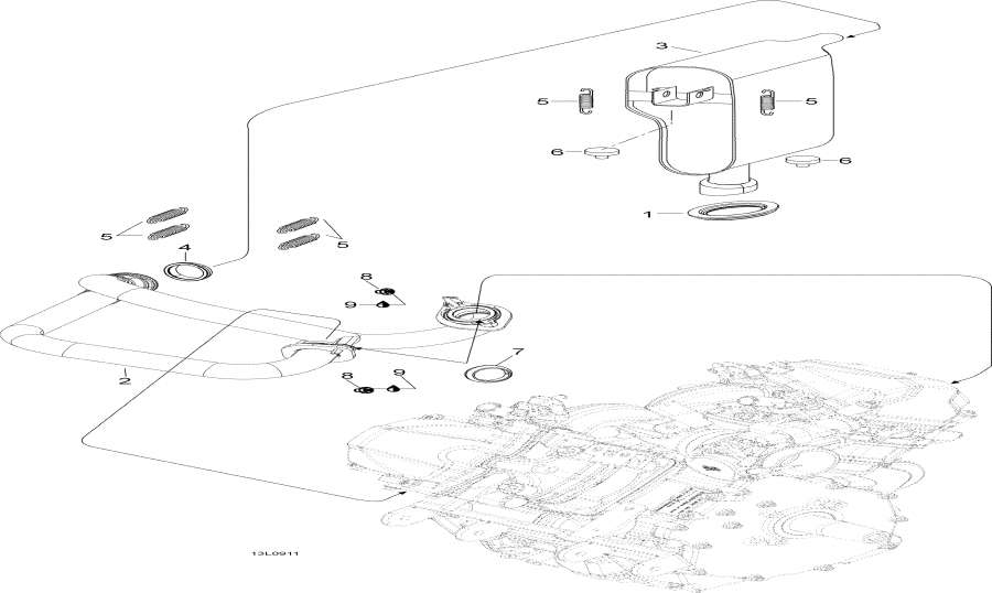 Snowmobiles Lynx  - Eghaust System