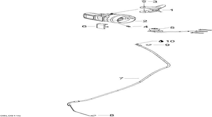 Snowmobiles Lynx  -  Handle   - Throttle Handle And Housing