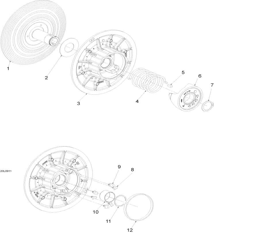 Snowmobile Lynx  - Driven Pulley -  