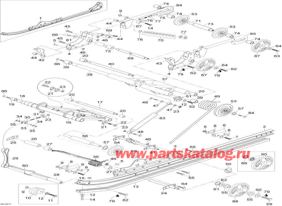 Snowmobiles Lynx  -   - Rear Suspension