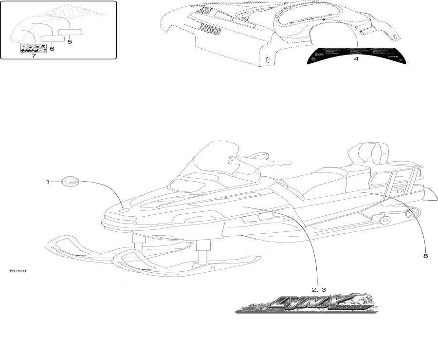Snowmobiles Lynx  -  / Decals